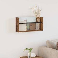   vidaXL Magazin állvány polcokkal Öreg fa 60 x 12 x 30 cm Faanyag