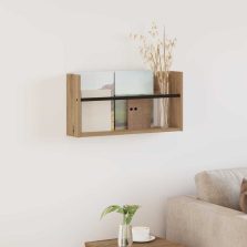   vidaXL Magazin állvány polcokkal Artisan tölgy 60 x 12 x 30 cm Faanyag