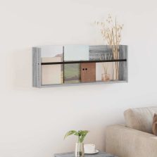   vidaXL Magazin állvány polcokkal Szürke Sonoma 80 x 12 x 30 cm Faanyag