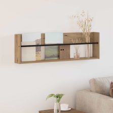   vidaXL Magazin állvány Artisan tölgy 100 x 12 x 30 cm Faanyag