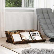   vidaXL Magazin állvány Füstölt tölgy 90 x 53 x 28,5 cm Faanyag