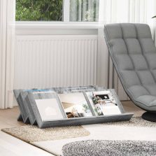   vidaXL Magazin állvány Szürke Sonoma 90 x 53 x 28,5 cm Faanyag