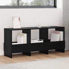 vidaXL Magazin állvány Fekete tölgy 102 x 30 x 45 cm