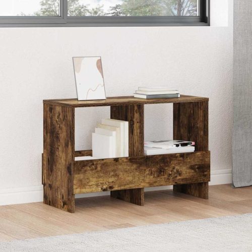 vidaXL Magazin állvány Füstölt tölgy 68,5 x 30 x 45 cm