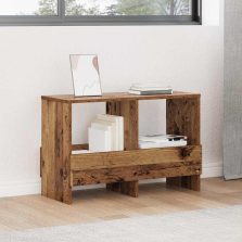 vidaXL Magazin állvány Öreg fa 68,5 x 30 x 45 cm