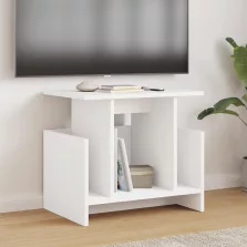 vidaXL TV állvány 2 pcs Fehér 50 x 35 x 45 cm Faanyag