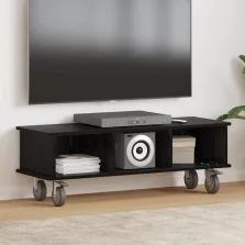 vidaXL TV állvány Fekete tölgy 100 x 35 x 35 cm Faanyag