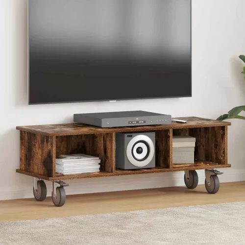 vidaXL TV állvány Füstölt tölgy 100 x 35 x 35 cm Faanyag