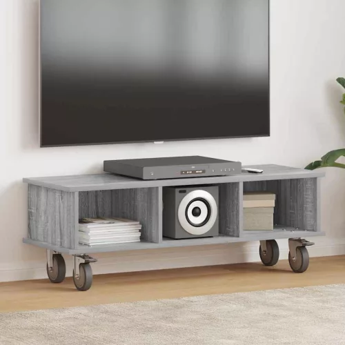 vidaXL TV állvány Szürke Sonoma 100 x 35 x 35 cm Faanyag