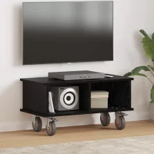 vidaXL TV állvány Fekete tölgy 68,5 x 35 x 35 cm Faanyag