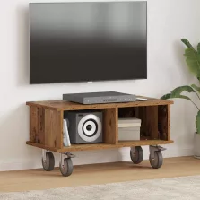 vidaXL TV állvány Öreg fa 68,5 x 35 x 35 cm Faanyag