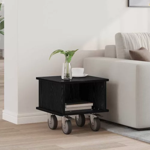 vidaXL TV állvány Fekete tölgy 37 x 35 x 35 cm Faanyag