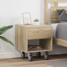   vidaXL Éjjeli asztal 2 pcs Sonoma tölgy 40,5 x 40 x 48 cm Faanyag