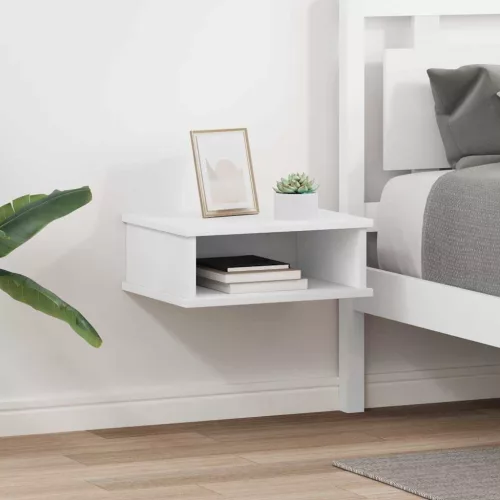 vidaXL Éjjeli asztal 2 pcs Fehér 40 x 31 x 15 cm Faanyag