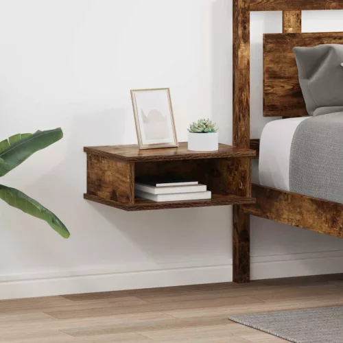 vidaXL Éjjeli asztal 2 pcs Füstölt tölgy 40 x 31 x 15 cm Faanyag