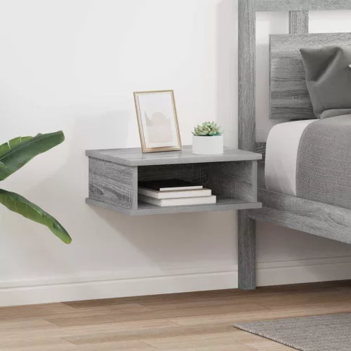 vidaXL Éjjeli asztal 2 pcs Szürke Sonoma 40 x 31 x 15 cm Faanyag