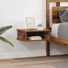 vidaXL Éjjeli asztal 2 pcs Öreg fa 40 x 31 x 15 cm Faanyag