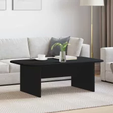 vidaXL Dohányzóasztal Fekete 93 x 53 x 33 cm Faanyag