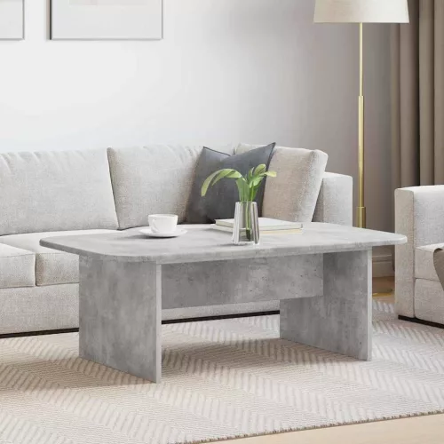 vidaXL Dohányzóasztal Beton Szürke 93 x 53 x 33 cm Faanyag