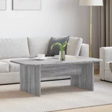   vidaXL Dohányzóasztal Szürke Sonoma 93 x 53 x 33 cm Faanyag