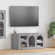 vidaXL TV szekrény Szürke Sonoma 80 x 35 x 40 cm Faanyag
