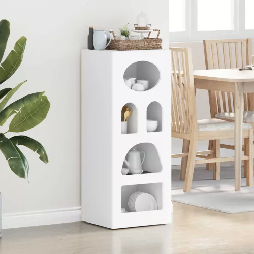 vidaXL Széf Fehér 40 x 35 x 100,5 cm Faanyag