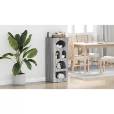 vidaXL Széf Szürke Sonoma 40 x 35 x 100,5 cm Faanyag