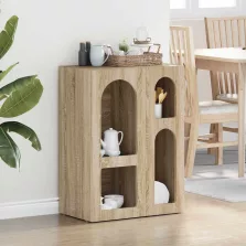 vidaXL Széf Sonoma tölgy 59 x 35 x 80.5 cm Faanyag