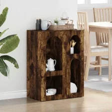 vidaXL Széf Füstölt tölgy 59 x 35 x 80.5 cm Faanyag