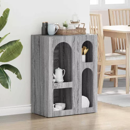 vidaXL Széf Szürke Sonoma 59 x 35 x 80.5 cm Faanyag