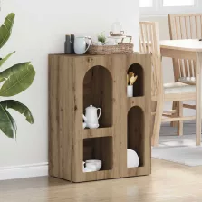 vidaXL Széf Artisan tölgy 59 x 35 x 80.5 cm Faanyag