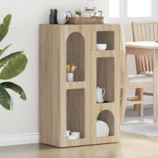 vidaXL Széf Sonoma tölgy 59 x 35 x 100,5 cm Faanyag