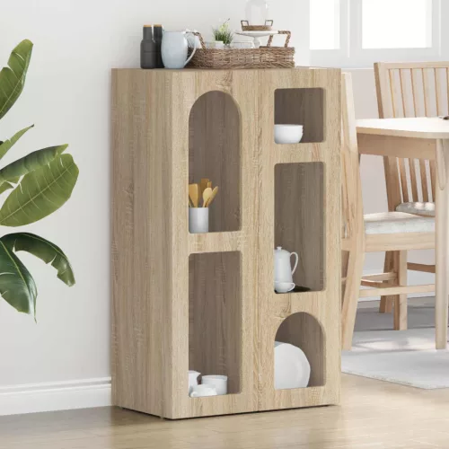 vidaXL Széf Sonoma tölgy 59 x 35 x 100,5 cm Faanyag