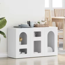 vidaXL Széf Fehér 100 x 35 x 59 cm Faanyag