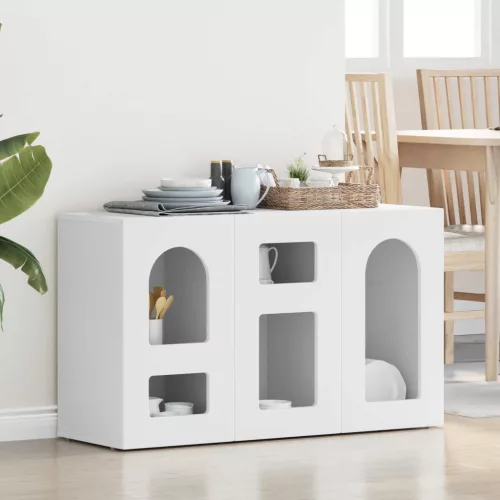 vidaXL Széf Fehér 100 x 35 x 59 cm Faanyag