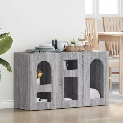 vidaXL Széf Szürke Sonoma 100 x 35 x 59 cm Faanyag