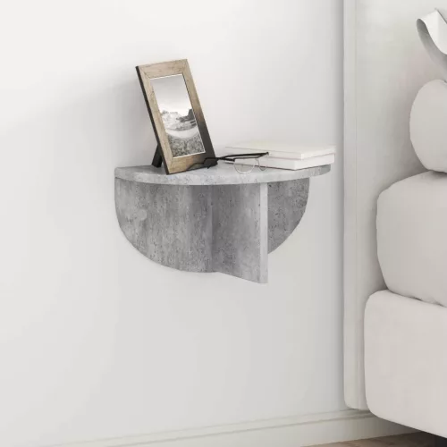 vidaXL Falpolc Falra szerelhető Beton Szürke 38 x 19 x 19 cm Faanyag