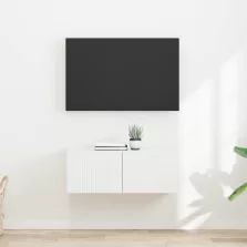   vidaXL TV Fali Szekrény 2 pcs Fehér 60 x 31 x 29.5 cm Faanyag