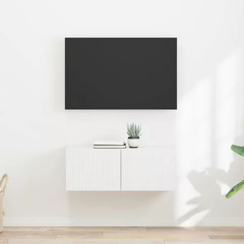 vidaXL TV Fali Szekrény 2 pcs Fehér 60 x 31 x 29.5 cm Faanyag