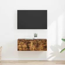  vidaXL TV Fali Szekrény 2 pcs Füstölt tölgy 60 x 31 x 29.5 cm Faanyag