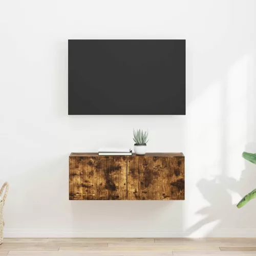 vidaXL TV Fali Szekrény 2 pcs Füstölt tölgy 60 x 31 x 29.5 cm Faanyag