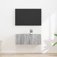   vidaXL TV Fali Szekrény 2 pcs Szürke Sonoma 60 x 31 x 29.5 cm Faanyag