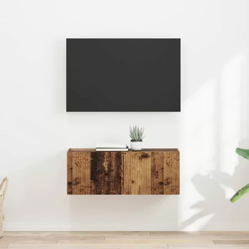 vidaXL TV Fali Szekrény 2 pcs Öreg fa 60 x 31 x 29.5 cm Faanyag