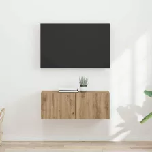   vidaXL TV Fali Szekrény 2 pcs Művészi tölgy 60 x 31 x 29.5 cm Faanyag