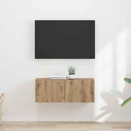 vidaXL TV Fali Szekrény 2 pcs Művészi tölgy 60 x 31 x 29.5 cm Faanyag