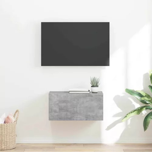 vidaXL TV Fali Szekrény Beton 60 x 31 x 29.5 cm Faanyag