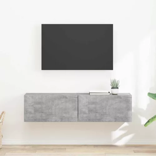vidaXL TV Fali Szekrény 2 pcs Beton 60 x 31 x 29.5 cm Faanyag