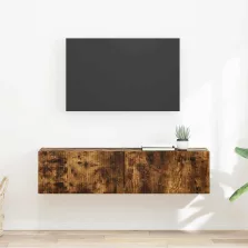   vidaXL TV Fali Szekrény 2 pcs Füstölt tölgy 60 x 31 x 29.5 cm Faanyag