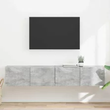   vidaXL TV Fali Szekrény 2 pcs Beton 60 x 31 x 29.5 cm Faanyag