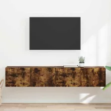   vidaXL TV Fali Szekrény 2 pcs Füstölt tölgy 60 x 31 x 29.5 cm Faanyag